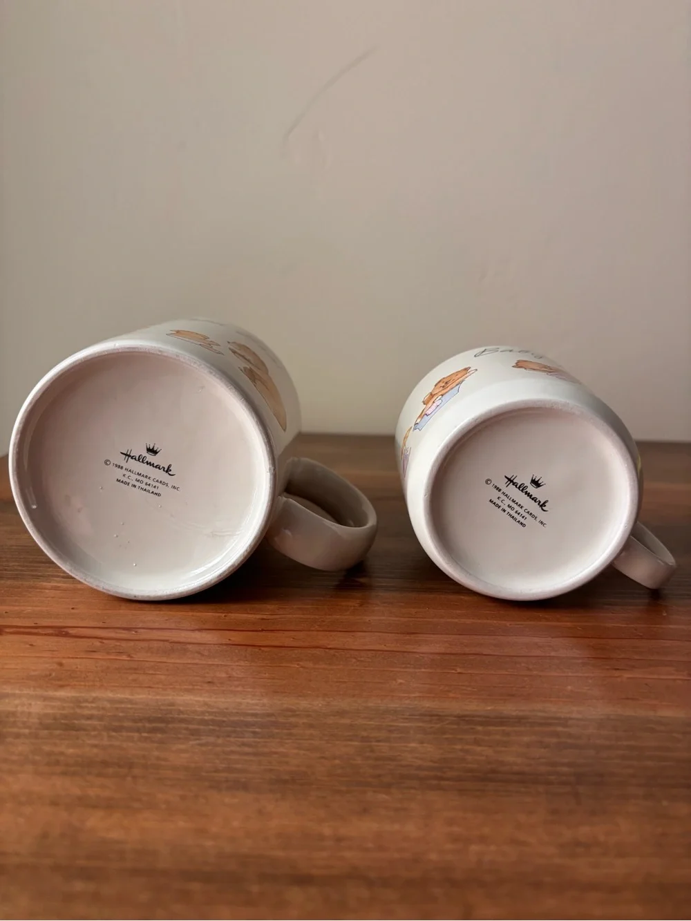 Vintage 1988 Hallmark “Papa Bear” & “Baby Bear” mugs